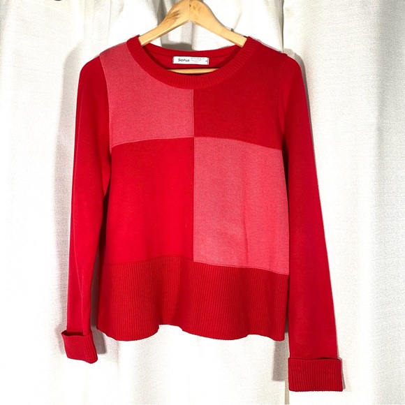 Skovhuus Sweaters - SKOVHUUS DENMARK Color Block Sweater L